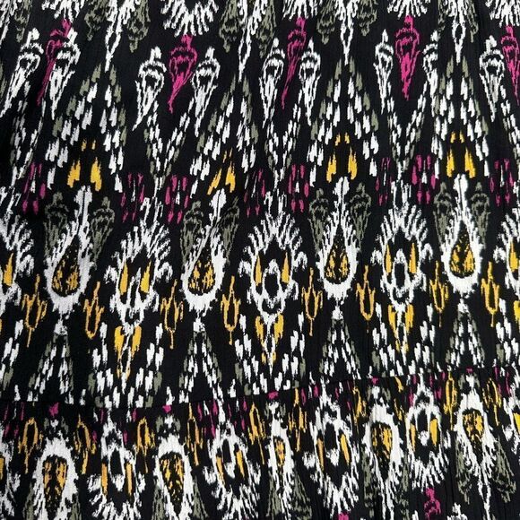 Loft Ikat Tie Neck Tiered Swing Mini Dress Size XS NWT - Picture 5 of 10